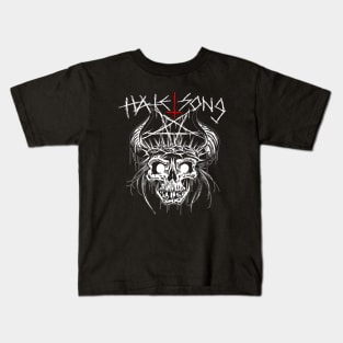 Hatesong-Unholy Head Black tee Kids T-Shirt